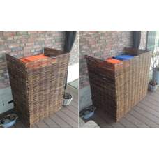 Containerberging wilgentenen dubbel 121 x 80 x 115 cm Containerberging wilgentenen dubbel 121 x 80 x 115 cm